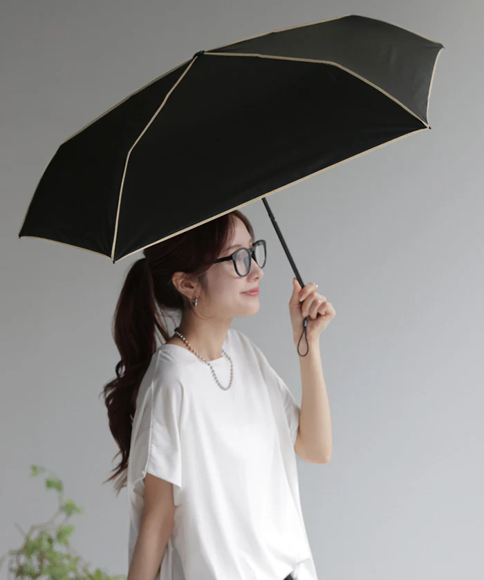 日傘 完全遮光 晴雨兼用 折りたたみ UVカット 小さい 遮光 100 紫外線カット UV レディース 紫外線対策 折りたたみ傘 折り畳み 軽量 軽い 雨傘 大きい 頑丈 母の日 シンプル 無地 かさ 日よけ 折れにくい おしゃれ 女性 黒 ベージュ 春 夏 HUG.U KIZAWA - Image 26