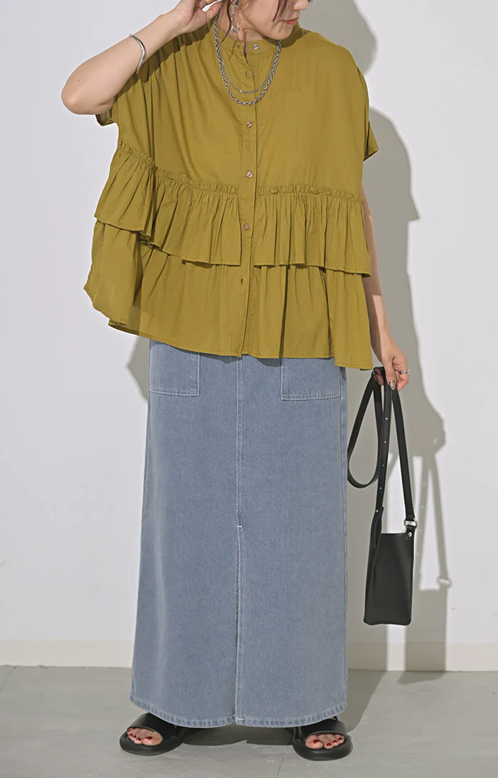 【特別価格】 デニム スカート レディース ボトムス デニムスカート ロングスカート ロング 長い 脚長 美脚 おしゃれ マキシ マキシスカート ストレート ペンシルスカート スリット スリットスカート タイト ハイウエスト 大きいサイズ 黒 ブラック 春 夏 HUG.U - Image 16