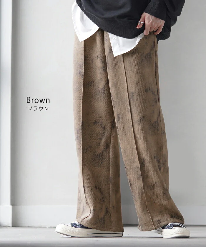 パンツ ミリタリーパンツ レディース センターライン フレア ワイドパンツ ロング ロングパンツ ミリタリー ボトム ボトムス フレアパンツ セミフレア ずぼん ズボン ハイウエスト アメカジ ゴム 迷彩 カモフラ 体型カバー 大きいサイズ 黒 春 夏 HUG.U - Image 8
