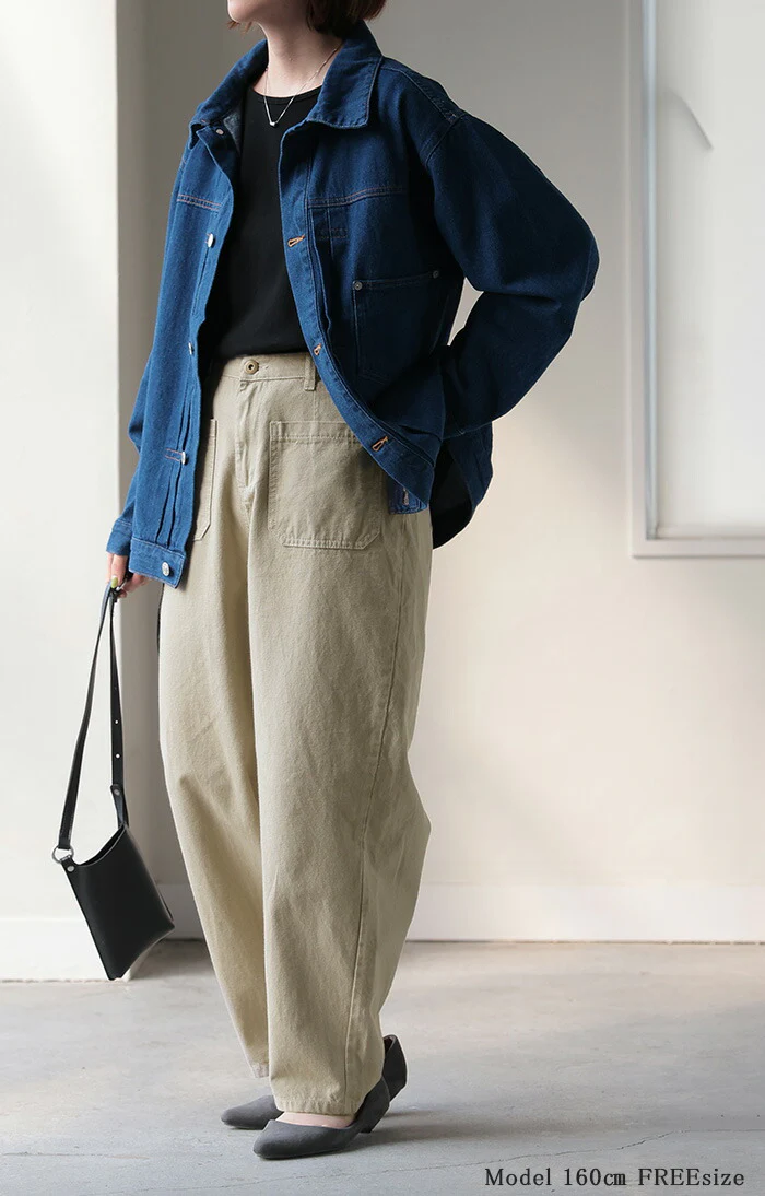 【特別価格】 パンツ レディース テーパード ボトムス テーパードパンツ コクーン 綿100％ クロップドパンツ ゴム ロング ズボン ゴムウエスト ハイウエスト ストレート ストレッチ 大きいサイズ 体型カバー 軽い カジュアル ベージュ 黒 春 夏 HUG.U - Image 20