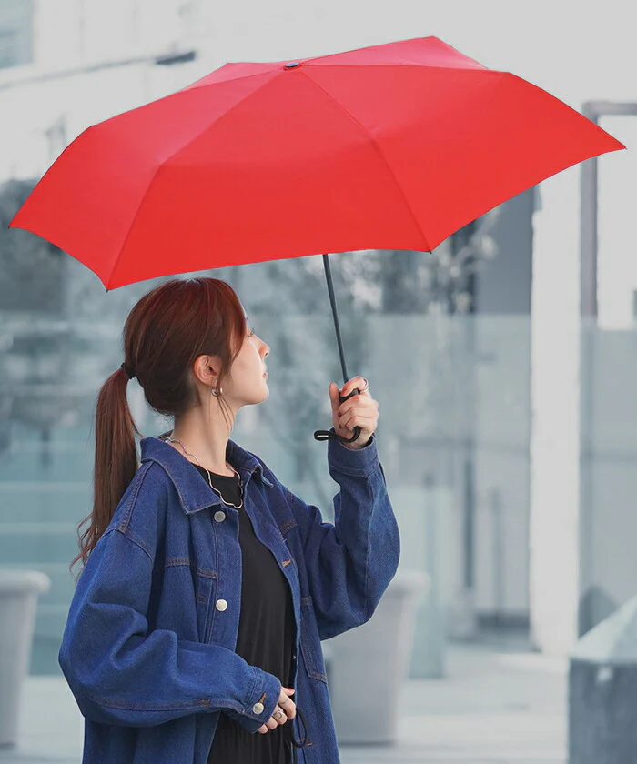 傘 折りたたみ 雨傘 大きい 大きめ 撥水 頑丈 レディース 折りたたみ傘 折り畳み ワンプッシュ 軽量 軽い コンパクト 高強度 母の日 シンプル 無地 スリム カサ 折れにくい カーボン KIZAWA おしゃれ 女性 メンズ プレゼント 旅行 黒 赤 春 夏 HUG.U - Image 5