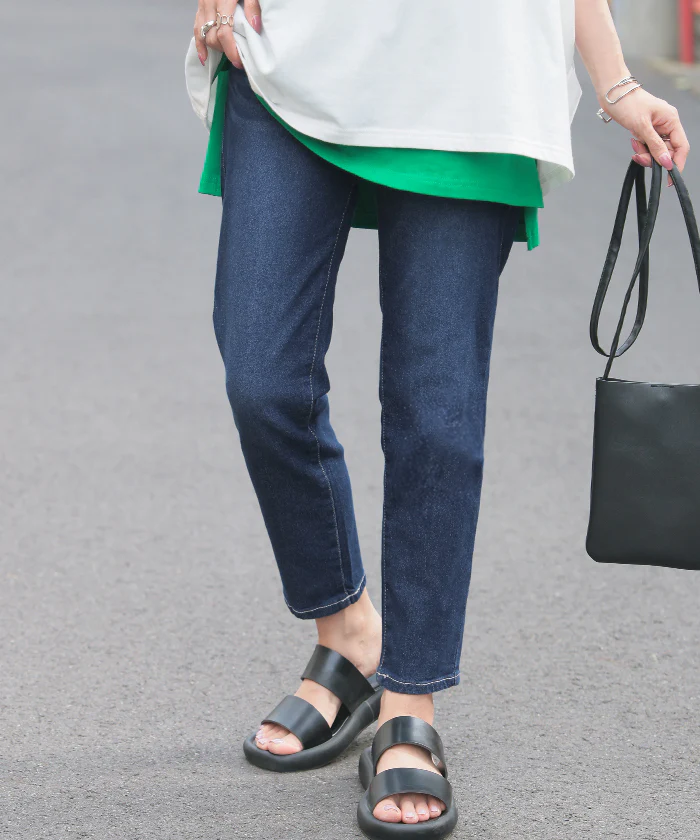 デニム パンツ UVカット 接触冷感 吸水 速乾 デニムパンツ レディース 低身長 さん スキニー スキニーデニム ジーンズ ジーパン 体型カバー ボトムス ボトム ズボン 紫外線 対策 ストレッチ 美脚 カジュアル 大きいサイズ 白 ネイビー 春 夏 HUG.U - Image 28
