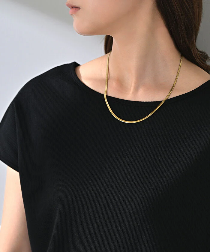 ネックレス スネーク チェーン レディース アクセサリー チェーン ロング ロングネックレス 錆びにくい シルバー ゴールド 長い アクセ ジュエリー おしゃれ きれいめ 高見え 高級感 プチプラ ステンレス シンプル gold silver 上品 春 夏 HUG.U メール便 - Image 12