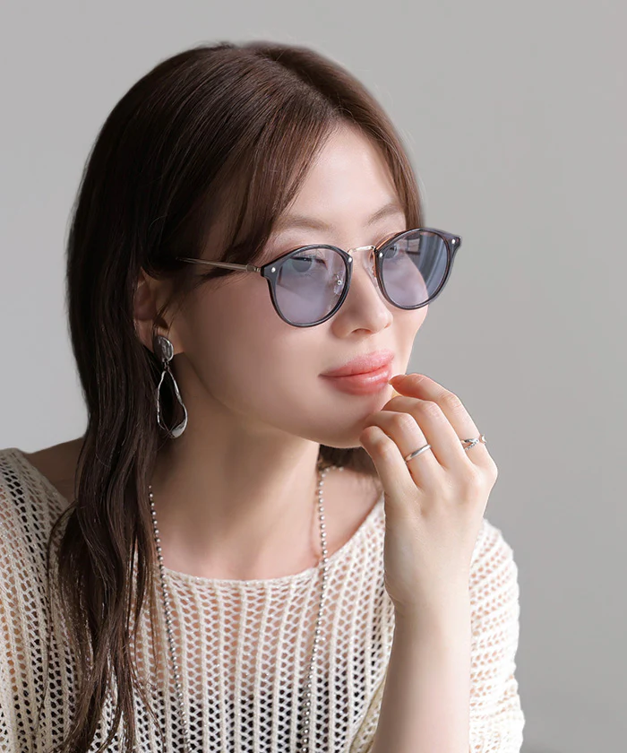2026SS新作 サングラス UVカット カラーレンズ ボストン 紫外線カット カラーレンズサングラス 変色レンズ 男性 女性 レディース メンズ 男女兼用 メガネ 眼鏡 伊達メガネ 軽量 スポーツ観戦 運転 おしゃれ 軽量 ケース付き 黒 ブルー ブラウン マーブル 春 夏 HUG.U - Image 15