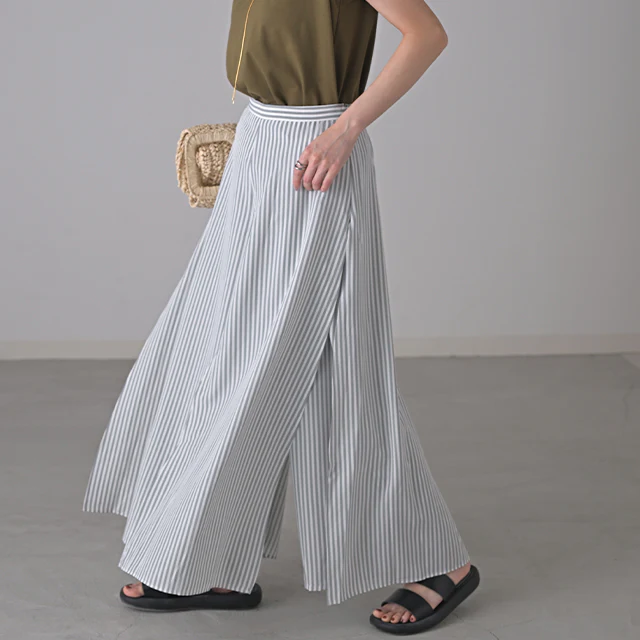 パンツ 「ひらり、舞う」 シフォンパンツ ■一部7月上旬入荷 レディース シフォン Aライン スカーチョ ワイド ボトムス ズボン きれいめ 大きいサイズ パラッツォパンツ 体型カバー シアー レイヤード ずぼん 黒 ブラック 青 春 夏 HUG.U メール便 - Image 37