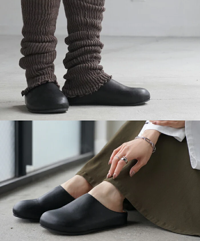 23.5cm ～ 24.5cm クロッグサンダル つっかけ クロッグシューズ ミュール サンダル フラット スライドサンダル レディース ぺたんこ 軽量 オフィスサンダル シューズ 疲れにくい サボサンダル オフィス 職場 スリッポン ブラック 黒 春 夏 HUG.U - Image 12