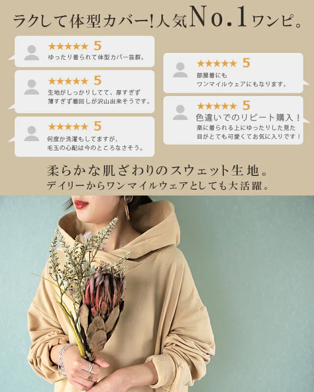 ワンピース ロングワンピース スリットワンピース ■一部7月中旬入荷 パーカーワンピース レディース マキシワンピース ロングワンピ ワンピ 長袖 体型カバー ロング 無地 指穴 トレーナー スウェット パーカーワンピ スリット 大きいサイズ 春 夏 プルオーバー - Image 5