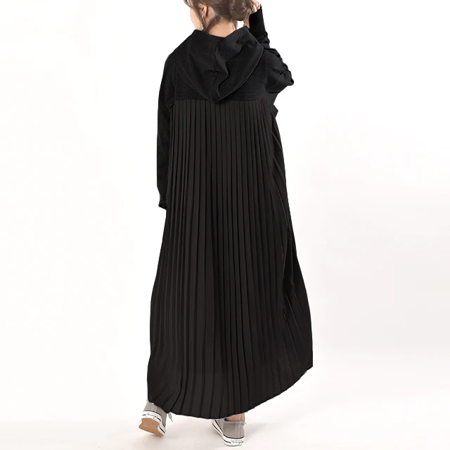 ワンピース ロングワンピース プリーツ バックプリーツ パーカーワンピース レディース ロングワンピ ワンピ マキシ 長袖 体型カバー ロング 無地 指穴 トレーナー スウェット プルオーバー パーカーワンピ スリット 大きいサイズ 春 夏 - Image 27