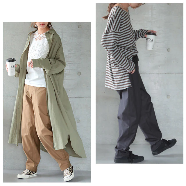 大人の余裕「ほどゆるパンツ」 パンツ レディース ■一部7月中旬入荷 ボトムス カーゴ カーゴパンツ テーパード テーパードパンツ ワークパンツ ハイウエスト ゆる シンプル 黒 カーキ ベージュ 大きいサイズ 春 夏 HUG.U メール便 - Image 23