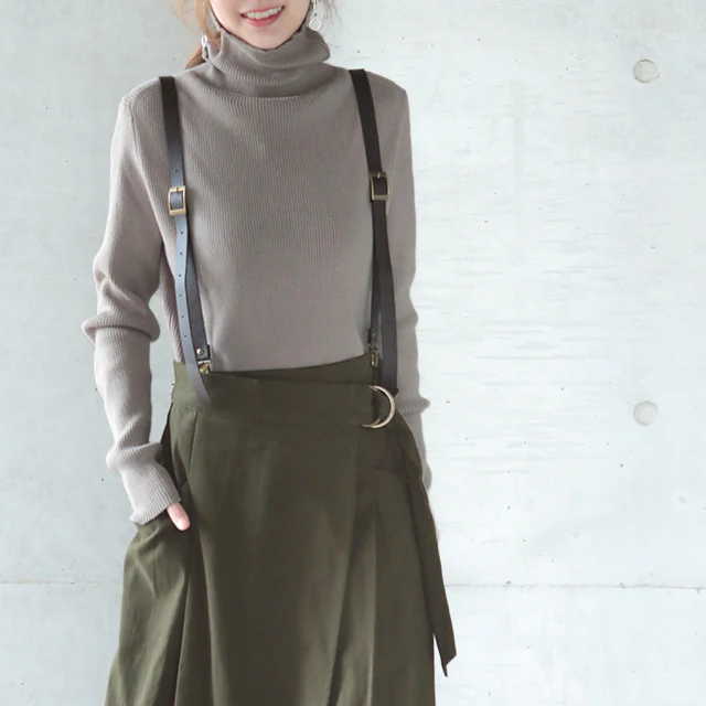 「小顔×細見え」リブニット ニット 洗えるニット タートルネック トップス ハイネック レディース プルオーバー セーター リブニット リブ プルオーバー 無地 シンプル きれいめ ボトルネック 小顔 長袖 大きいサイズ 春 夏 HUG.U - Image 29