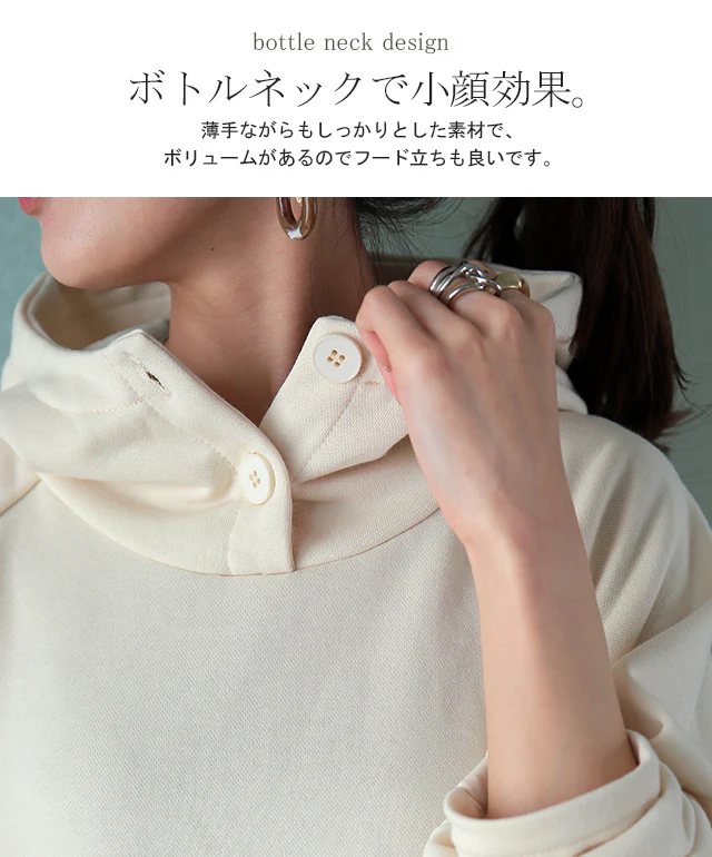 「素肌になめらか」小顔フーディー ワンピース ワンピース パーカーワンピース レディース パーカー ロングパーカー ロングワンピース トレーナー スウェット パーカーワンピ 大きいサイズ 黒 グレー 春 夏 HUG.U - Image 6