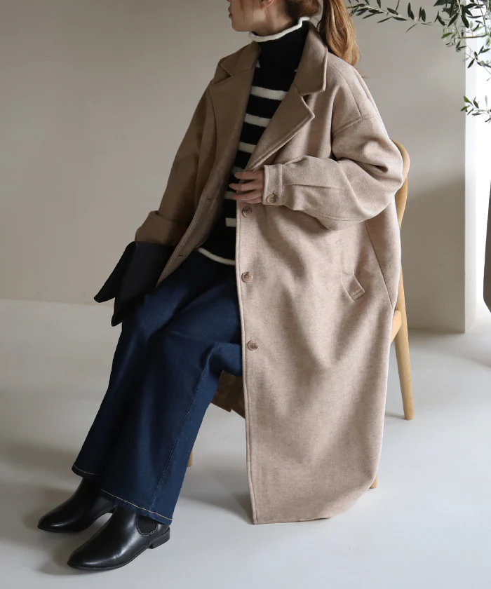 【特別価格】 プチプラで見つけた。可愛すぎる「ぽわん袖」 コート チェスターコート レディース チェスター オーバー ロング ロングコート アウター ラグラン ジャケット ロング丈 ゆったり きれいめ 体型カバー 黒 白 ベージュ 大きいサイズ 大人 夏 春 HUG.U - Image 32