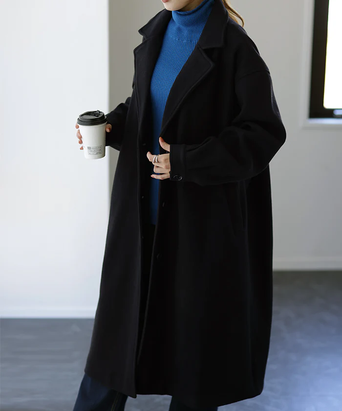 【特別価格】 プチプラで見つけた。可愛すぎる「ぽわん袖」 コート チェスターコート レディース チェスター オーバー ロング ロングコート アウター ラグラン ジャケット ロング丈 ゆったり きれいめ 体型カバー 黒 白 ベージュ 大きいサイズ 大人 夏 春 HUG.U - Image 33