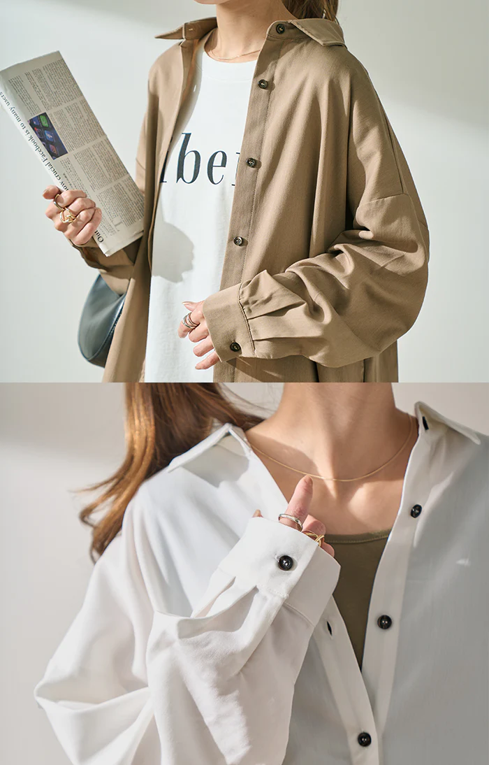 ゆれる。大人の洗練バックプリーツ ワンピース レディース ワンピ シャツワンピース ロングワンピース シャツ プリーツ バックプリーツ ロングワンピ シャツワンピ ロングシャツ マキシ 長袖 ロング 無地 大きいサイズ 黒 春 夏 HUG.U - Image 15