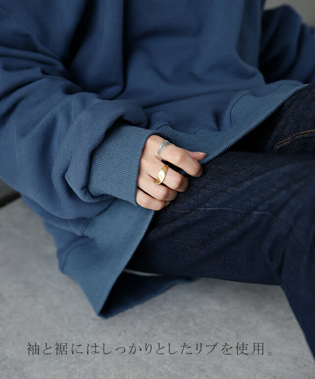 シンプリストが選ぶ、BOYフレンド・プルオーバー トップス レディース スウェット トレーナー 裏シャギー 大きいサイズ オーバーサイズ メンズライク 無地 ビッグシルエット ビッグ ドロップショルダー ルームウェア 黒 春 夏 HUG.U - Image 22