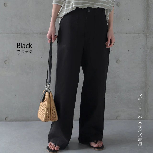 【神パンツ誕生】楽なのに脚長こなれ感 パンツ ■一部7月中旬入荷 レディース ボトムス ズボン ベイカーパンツ カーゴパンツ チノパン チノ カーゴ ワイドパンツ ワイド ワークパンツ ハイウエスト ベイカー シンプル 黒 カーキ ベージュ 春 夏 HUG.U - Image 11