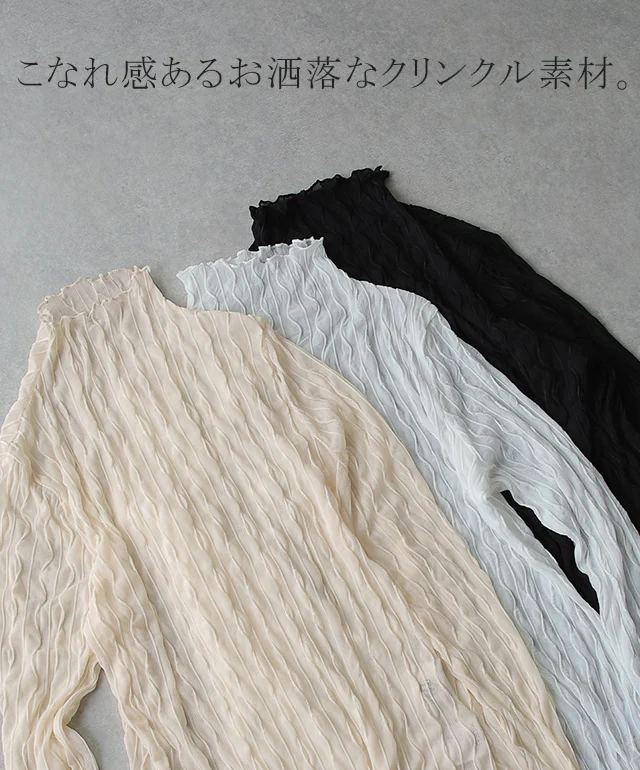 肌隠し「ファンデーション・ インナー」気になる露出をカバー ■一部7月上旬入荷 トップス レディース レース レーストップス レイヤードトップス ブラウス ハイネック レースインナー 長袖 透け 重ね着 きれいめ 花柄 黒 白 春 夏 HUG.U メール便 - Image 21