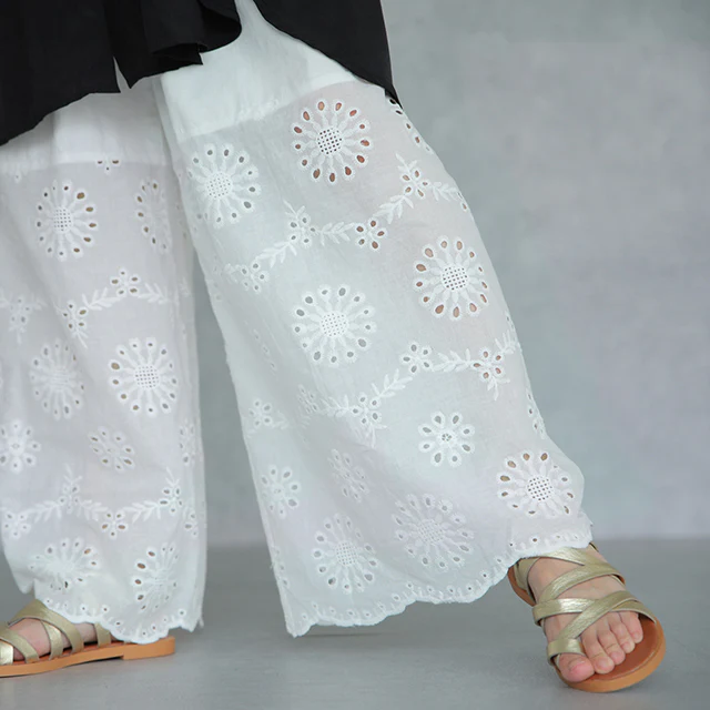 超便利「ワンピに重ねる 裾パンツ」 ペチパンツ レディース パンツ ■一部7月下旬入荷 ペチコート ボトムス インナー レイヤード 重ね着 レース 綿 コットン ワイドパンツ 静電気防止 体型カバー ウエストゴム ワイド 黒 白 ホワイト ペチ 大きいサイズ 春 夏 HUG.U メール便 - Image 44