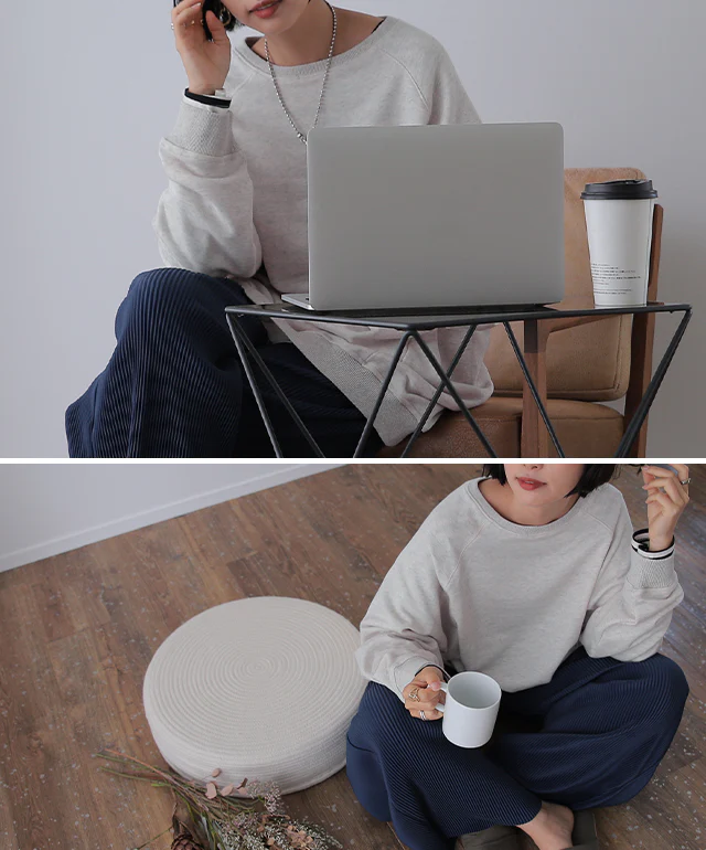 ゆる。 スウェット コクーン トレーナー レディース ■一部7月中旬入荷 スエット ビッグ トップス 大きいサイズ 無地 ドルマン ドロップショルダー コクーン ラグラン 体型カバー リブ お尻が隠れる チュニック ゆったり レイヤード 長袖 黒 ルーズ 春 夏 HUG.U - Image 19