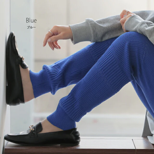 レギンス 【 くしゅくしゅ ルーズ 】 ニット リブ ニットレギンス スパッツ 下着 レギパン インナー パンツ 大きいサイズ ニットパンツ ボトムス レディース 厚手 レイヤード 重ね着 綿100％ コットン 黒 ストレッチ 暖か 春 夏 春夏 HUG.U - Image 17