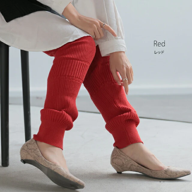 レギンス 【 くしゅくしゅ ルーズ 】 ニット リブ ニットレギンス スパッツ 下着 レギパン インナー パンツ 大きいサイズ ニットパンツ ボトムス レディース 厚手 レイヤード 重ね着 綿100％ コットン 黒 ストレッチ 暖か 春 夏 春夏 HUG.U - Image 19