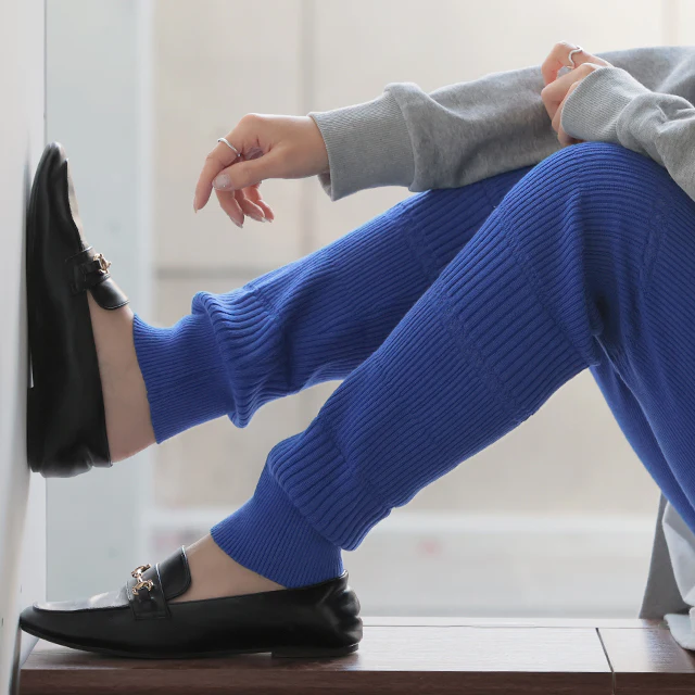 レギンス 【 くしゅくしゅ ルーズ 】 ニット リブ ニットレギンス スパッツ 下着 レギパン インナー パンツ 大きいサイズ ニットパンツ ボトムス レディース 厚手 レイヤード 重ね着 綿100％ コットン 黒 ストレッチ 暖か 春 夏 春夏 HUG.U - Image 33