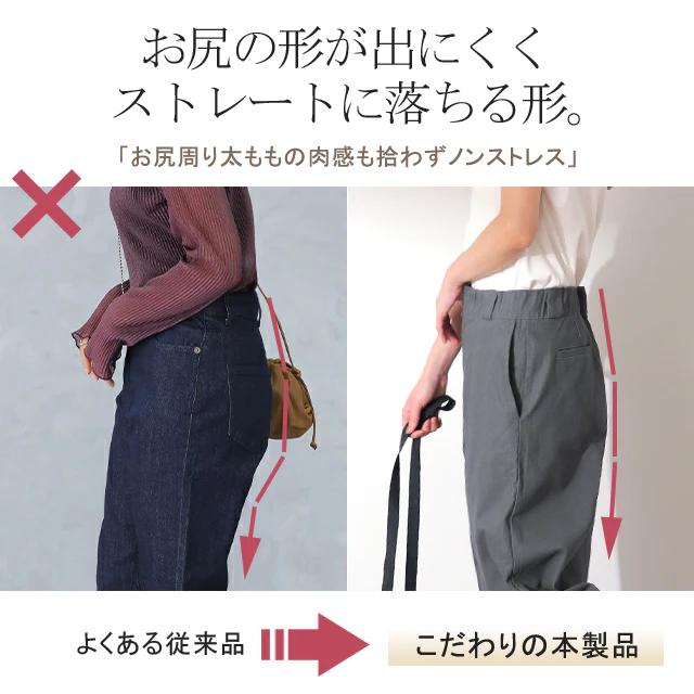パンツ 『 脚長 宣言！ 』 レディース チノパンツ ワイドパンツ ワイド 綿100％ コットン 大きいサイズ ボトムス チノ チノパン ストレート 体型カバー ロング ゴム 長ズボン ロングパンツ 黒 白 ベージュ 大きいサイズ ゆったり 春 夏 HUG.U - Image 11