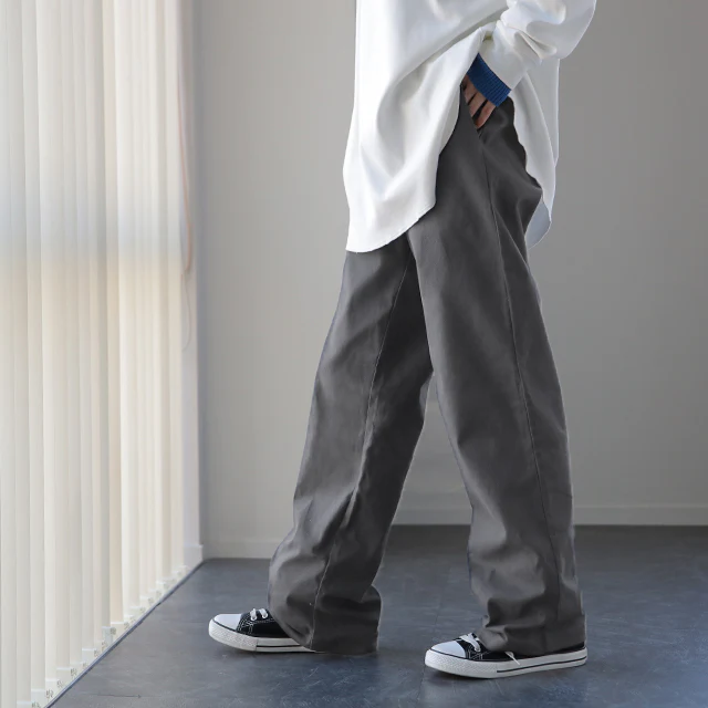 パンツ 『 脚長 宣言！ 』 レディース チノパンツ ワイドパンツ ワイド 綿100％ コットン 大きいサイズ ボトムス チノ チノパン ストレート 体型カバー ロング ゴム 長ズボン ロングパンツ 黒 白 ベージュ 大きいサイズ ゆったり 春 夏 HUG.U - Image 35