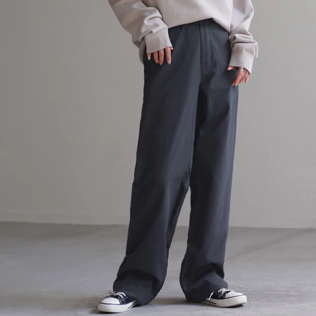 パンツ 『 脚長 宣言！ 』 レディース チノパンツ ワイドパンツ ワイド 綿100％ コットン 大きいサイズ ボトムス チノ チノパン ストレート 体型カバー ロング ゴム 長ズボン ロングパンツ 黒 白 ベージュ 大きいサイズ ゆったり 春 夏 HUG.U - Image 37