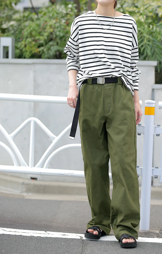 サイズがあったらラッキー★ パンツ レディース チノパンツ ワイドパンツ ワイド 大きいサイズ ボトムス チノ チノパン ストレート 体型カバー ロング ゴム 長ズボン ロングパンツ 黒 白 ベージュ 大きいサイズ ゆったり 秋 冬 HUG.U - Image 27