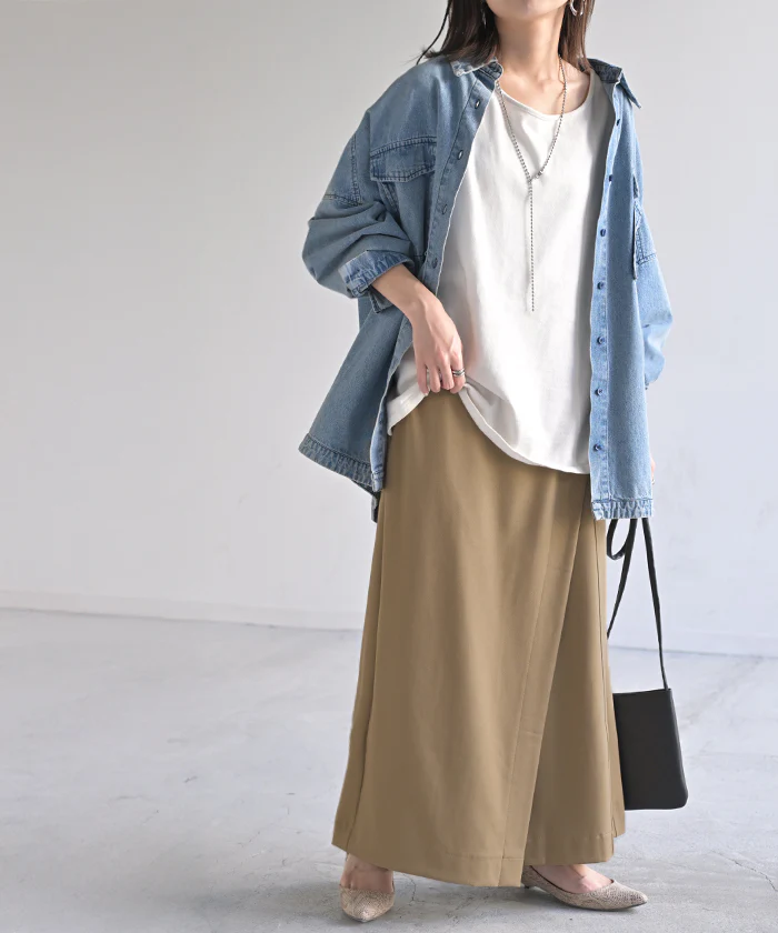 パンツ 巻き ロング アシメ レディース ボトムス ■一部7月下旬入荷 ボトム ウエストゴム ワイド 無地 長い リネン ナチュラル ハイウエスト ワイドパンツ ラップ ラップパンツ ズボン 巻きパンツ キュロット ポケット麻 風 綿 変形 きれいめ 黒 ベージュ 春 夏 HUG.U - Image 43