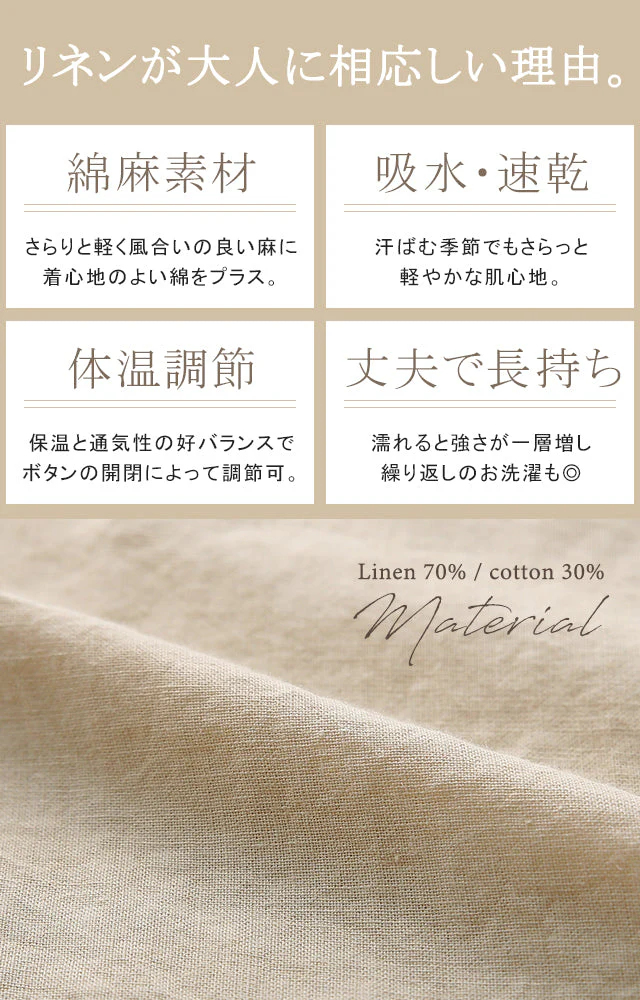 麻 ワンピ 「無理してないのに素敵」 ワンピース バックシャン リネン コットン 綿 シャツワンピース シャツワンピ ロング ロングワンピース 体型カバー レディース シャツ バックプリーツ ロングシャツ マキシ 半袖 大きいサイズ 黒 春 夏 HUG.U - Image 11