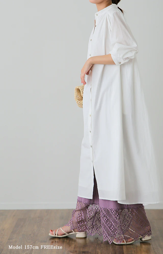 裾パンツ 「カラー 9色」 ペチパンツ パンツ ズボン ■一部7月中旬入荷 レディース カラーパンツ ペチコート ボトムス インナー レイヤード 重ね着 レース ロング 体型カバー ゴム ワイド グリーン 黒 大きいサイズ 春 夏 コットン ワイドパンツ HUG.U メール便 - Image 25